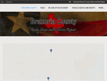 Tablet Screenshot of brazoriacountybodyshops.com